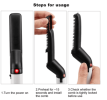 Hair Straightener Men Multifunctional Comb Curling Electric Brush Professional Hair Comb Brush Beard Straightener Hair Curler Fast Heating Styling Too