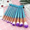 10pcs Mermaid Makeup Brushes
